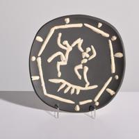 Pablo Picasso Deux Danseurs Plate, Madoura (A.R. 380) - Sold for $8,960 on 12-03-2022 (Lot 777).jpg